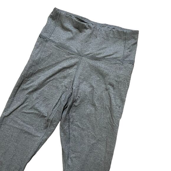 UNDER ARMOUR Fitted Side Pocket Ankle Crop Leggings in Heather Gray SZ S - Picture 3 of 9